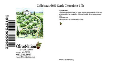 Callebaut 60.3% Dark Bitter Sweet Chocolate Callets from OliveNation - 1 pound